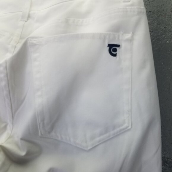 Tretorn Cropped Cuffed Pants Women's 4 Lightweight Pedal Pushers Golf White NEW - Picture 11 of 16